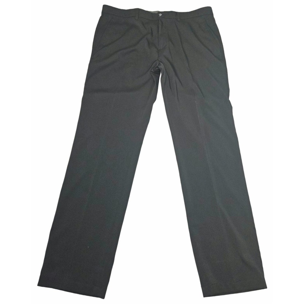 Oxford Mens 38x34 Golf Pants Black Performance Stretch Lightweight Dress Trouser